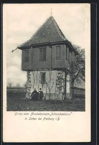 AK Lehen b. Freiburg i. B., Aussichtsturm Schneckenhaus