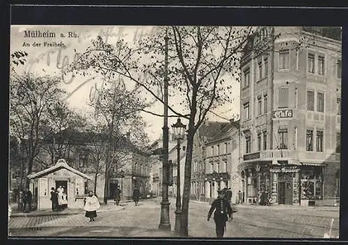 AK Mülheim a. Rh., Café, An der Freiheit