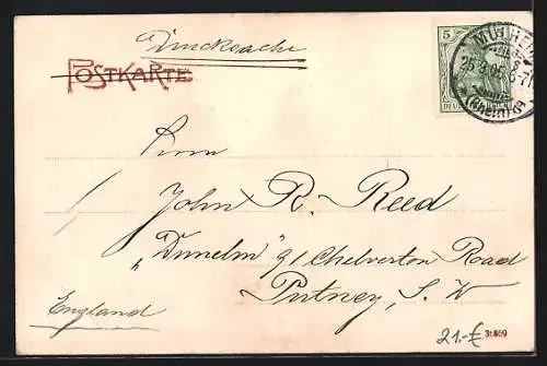 AK Mülheim a. Rhein, Strassenbahn in der Freiheitstrasse