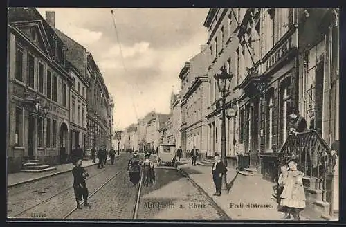AK Mülheim a. Rhein, Gasthaus, Apotheke, Freiheitstrasse