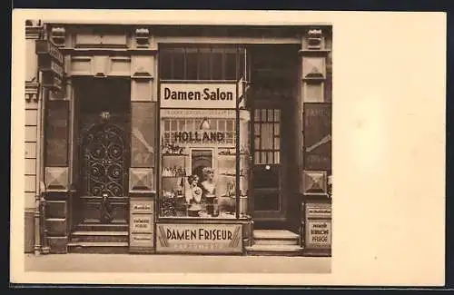 AK Köln, Damen-Frisier-Salon Holland, Johannisstrasse 47