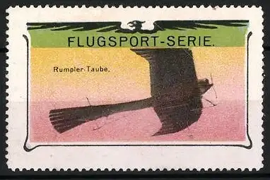 Reklamemarke Flugsport-Serie: Rumpler-Taube in der Luft