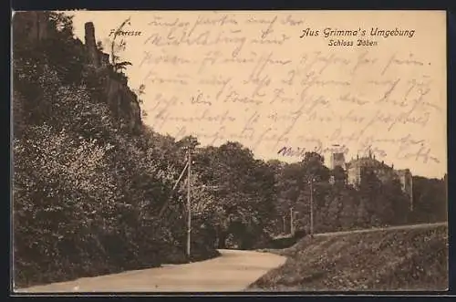 AK Döben, Blick auf das Schloss