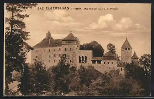 AK Bad Elgersburg, das Schloss und dem Umbau