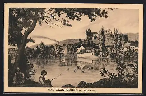 AK Bad Elgersburg, Ortsansicht von vor 100 Jahren