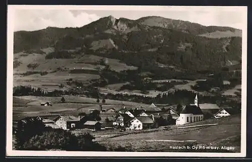 AK Haslach b. Oy, Gesamtansicht mit Edelsberg