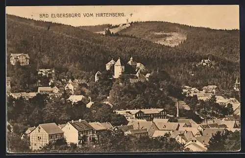 AK Bad Elgersburg, Totale vom Hirtenberg aus gesehen