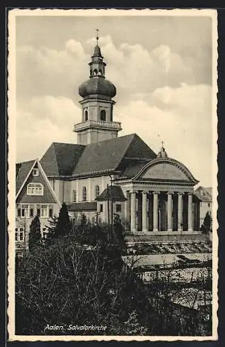 AK Aalen, Blick zur Salvatorkirche