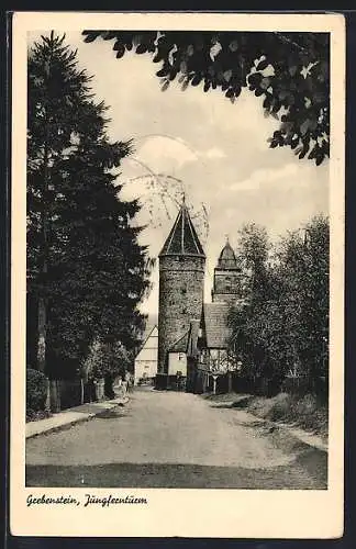 AK Grebenstein, Blick zum Jungfernturm