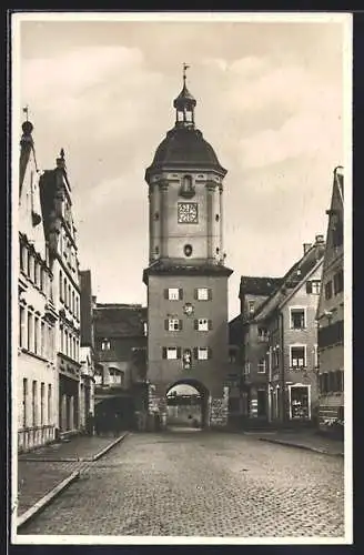 AK Dillingen a. D., Blick zum Mittleren Tor