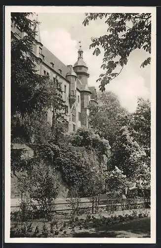 AK Marburg, Südterrasse des Schlosses