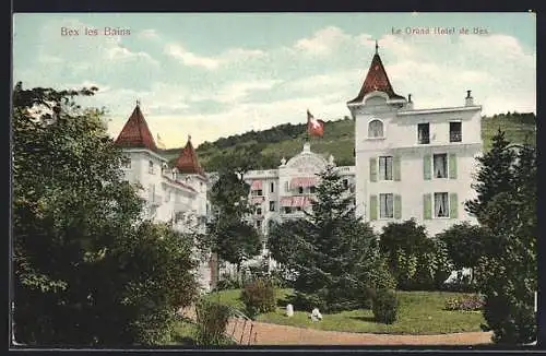 AK Bex-les-Bains, Le Grand Hotel de Bex