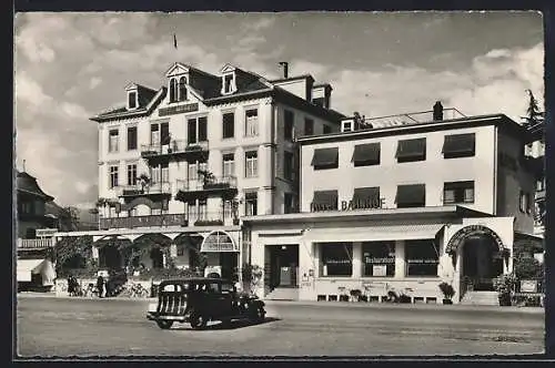 AK Interlaken, Hotels Merkur und Bahnhof