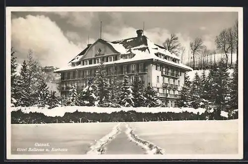 AK Gstaad, Hotel Bellevue und Kurhaus im Winter