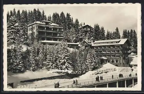 AK Arosa, Hotel Rätia im Winter