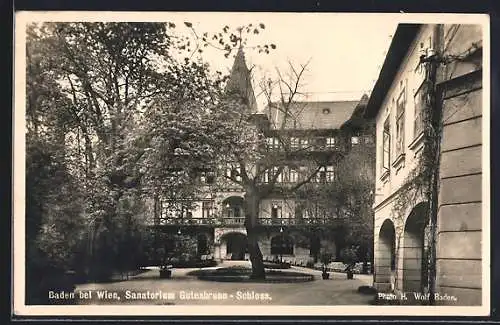 AK Baden bei Wien, Sanatorium Gutenbrunn-Schloss