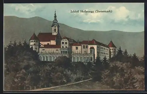 AK Hollenegg /Steiermark, Blick zum Schloss