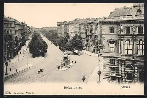 AK Wien, Kolowratring aus der Vogelschau