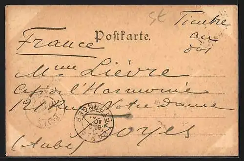 AK Wien, Blick zum Rathaus, Wiener Typ