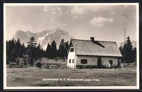 AK Hinterstoder /Oberösterreich, Hutererböden gegen Priel