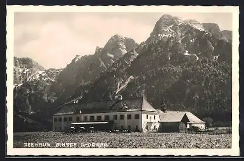 AK Grünau /Almsee, Gasthof Seehaus