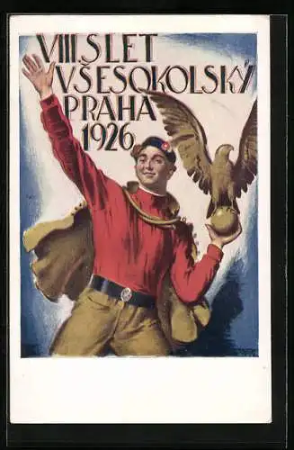AK Praha, Sokol, VIII. Slet Vsesokolsky 1926