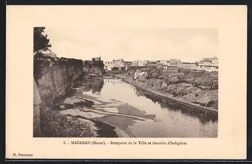 AK Mazagan, Remparts de la Ville et Gourbis d`Indigènes