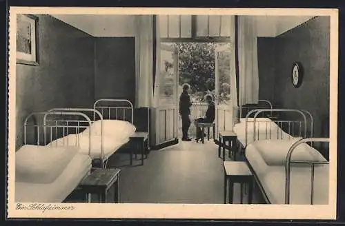 AK Müritz, Genesungsheim Lindenhof, ein Schlafzimmer