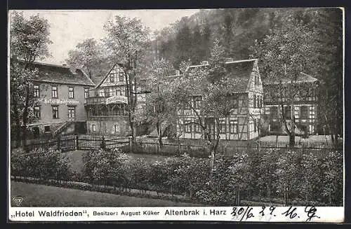 AK Altenbrak i. Harz, Hotel Waldfrieden