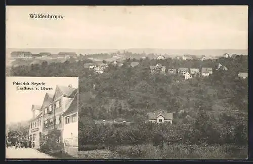 AK Wäldenbronn, Gasthaus z. Löwen, Totalansicht