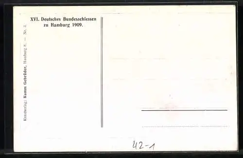 AK Hamburg, XVI. Deutsches Bundesschiessen 1909-Die Hammaburg