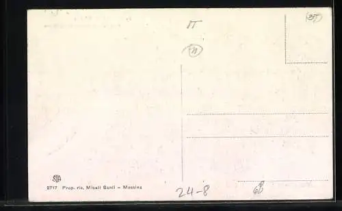 AK Messina, La catastrofe di Messina, Parte esterna dell`abside del Duomo, Erdbeben