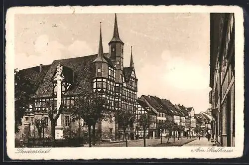 AK Duderstadt, am Rathaus