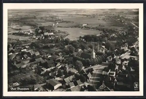 AK Bad Bramstedt, Panorama, Fliegeraufnahme