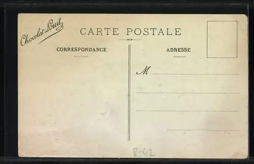 Künstler-AK Chocolat Louit, Navires anciens et Modrenes, Navire de Commerce Dieppois, à la Cote de Guinée 1400