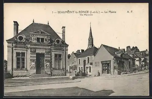 AK Beaumont-la-Ronce, la Mairie