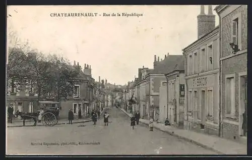 AK Chateaurenault /I.-et-L., Rue de la République