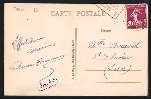 AK Chateaurenault /I.-et-L., la Route d`Amboise, le Tourniquet