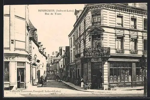 AK Bourgueil /I.-et-L., Rue de Tours