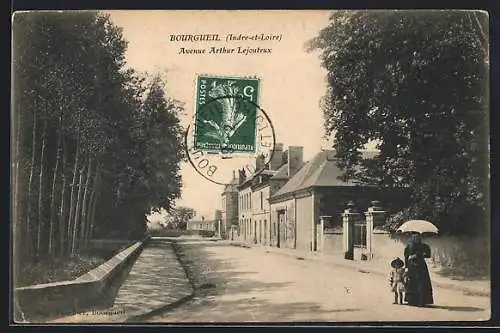 AK Bourgueil /I.-et-L., Avenue Arthur Lejouteux