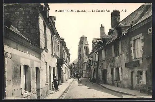 AK Bourgueil, La Grande Rue