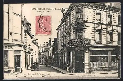 AK Bourgueil /I.-et-L., Rue de Tours