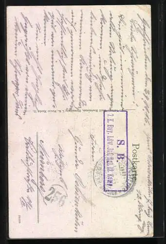 AK Elsässerin in Tracht lehnt lässig an der Wand