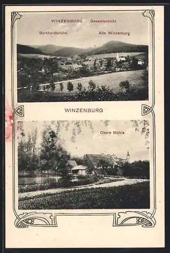 AK Winzenburg, Burkhardtshöhe und alte Winzenburg, Obere Mühle