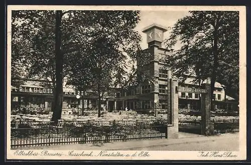 AK Hamburg-Nienstedten, Gasthaus Elbschloss-Brauerei von Hans Thun