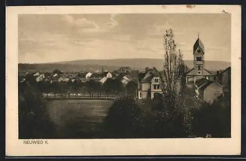 AK Neuwied, Teilansicht mit Kirche