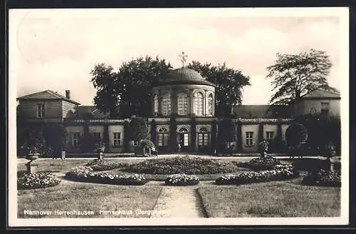 AK Hannover-Herrenhausen, Herrenhaus mit Berggarten