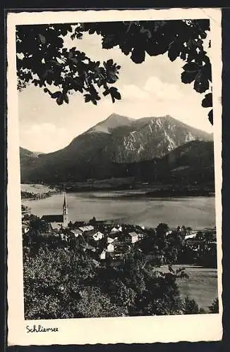 AK Schliersee, Teilansicht mit Kirche