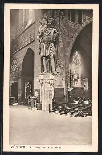 AK Münster i. W., Dom, Christophorus