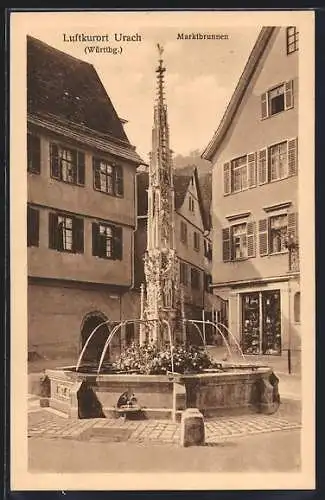 AK Urach (Württbg), Marktbrunnen